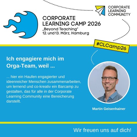 Begründung von Martin.. Hier ein Haufen  engagierter Menschen zusammenarbeiten um lernende und co-kreativ ein Barcamp zu gestalten, das für sie Learning Community eine Bereicherung darstellt 