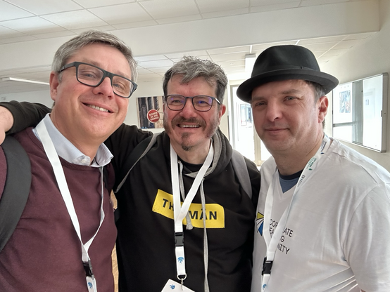 mit Oliver und Sebastian 